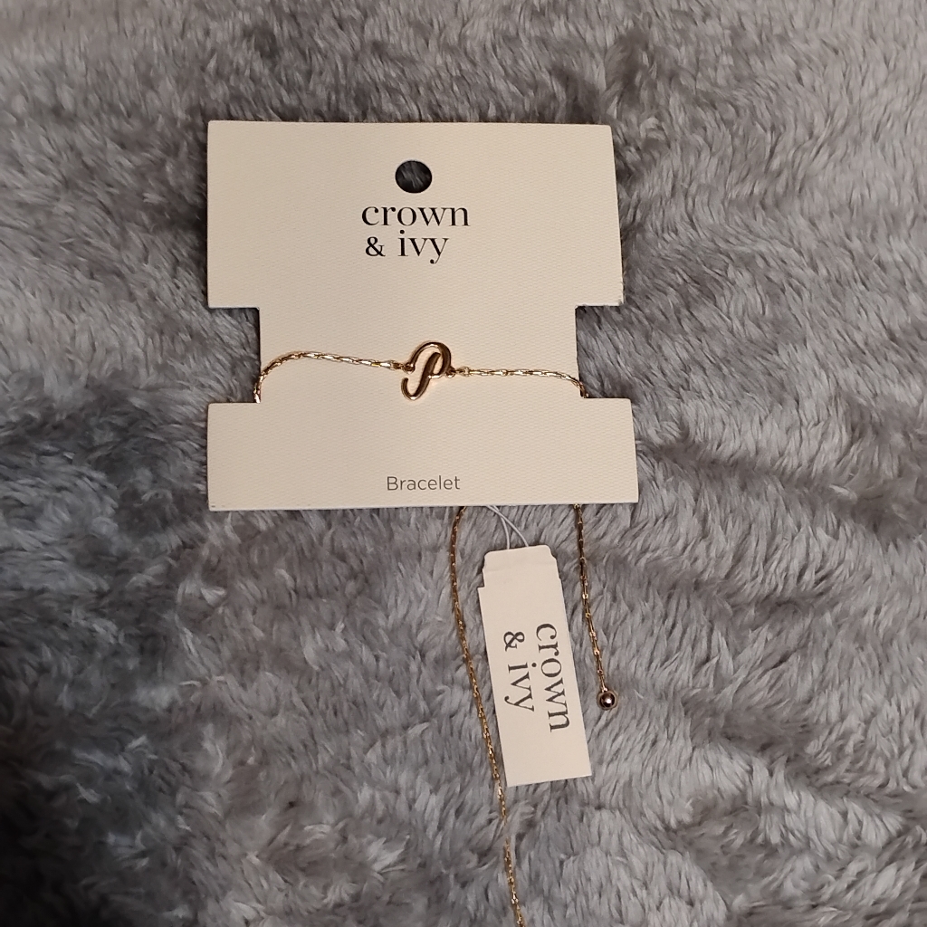 4 For 25 Crown Ivy Gold P Bracelet 13$